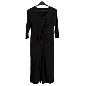 Garnet Hill Black Maxi Dress